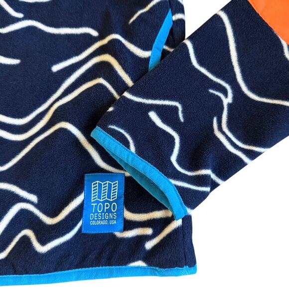 Topo Designs x Denver Broncos Vista 1/4 Zip Snap Fleece Pullover Jacket Size XS - Picture 4 of 6